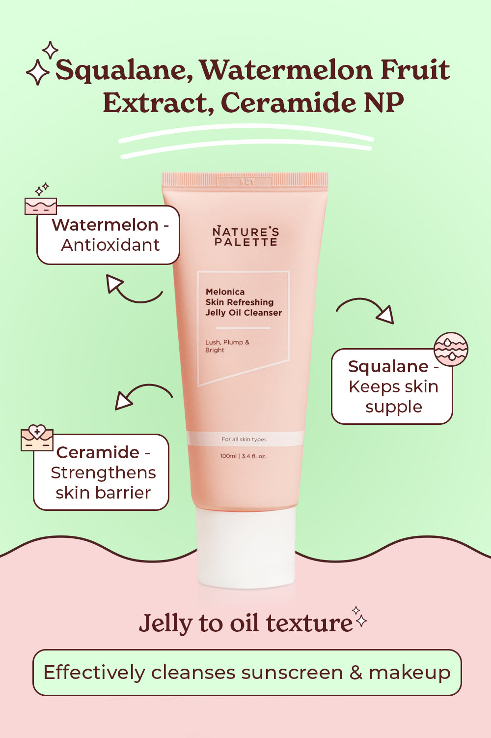 Melonica Skin Refreshing Jelly Oil Cleanser